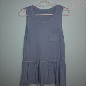 AMERICAN EAGLE PEPLUM TANK (baby blue)